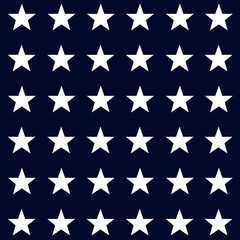 Obraz premium Patriot Navy Blue and White Stars