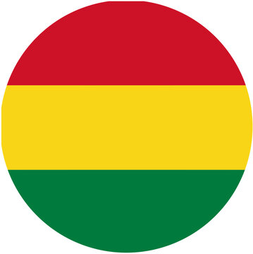 Bolivian Flag Round Emblem