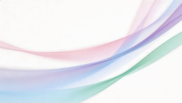 Abstract flowing colorful ribbons