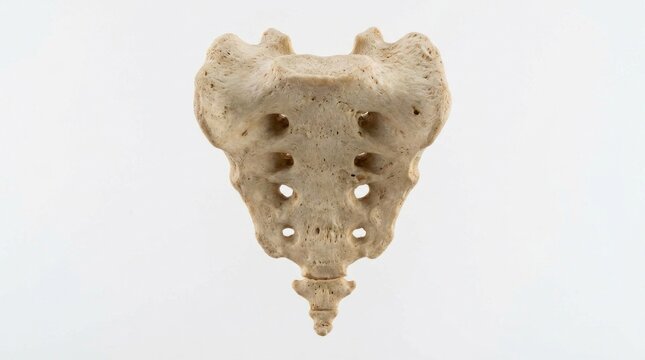 Ancient fossilized animal bone structure.