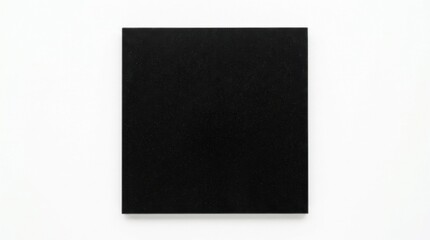 Fototapeta premium Black Square on White Background.