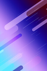 Obraz premium Purple and blue neon speed lines with soft rounded bars and fine streak trails create a dynamic futuristic feel for digital marketing and websites.