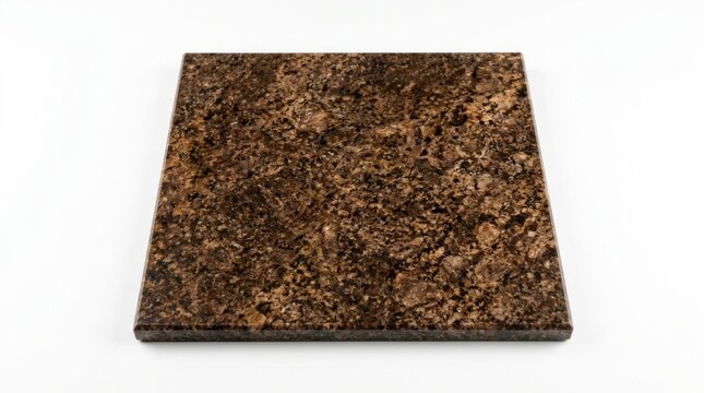 Brown granite stone tile surface closeup.