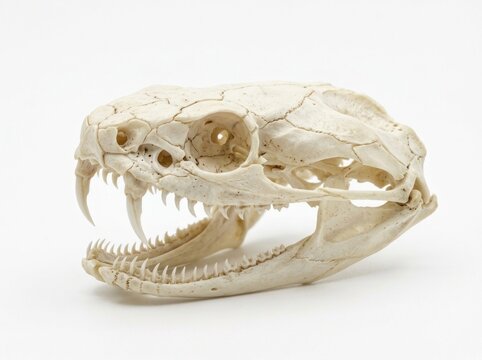 Dinosaur Fossil Skull Close Up.