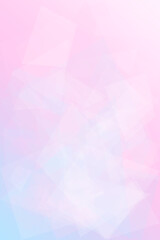 Obraz premium Soft pastel pink and blue abstract geometric shapes create a calm, dreamy backdrop with ample copy space, ideal for design, branding, and marketing layouts.