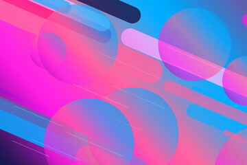Neon magenta and blue abstract bokeh orbs drift across the frame with fast motion lines, creating a joyful futuristic vibe for creative projects. © Bonya Sharp Claw