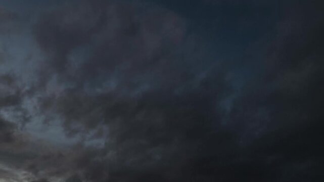 The sky at dusk is getting more darker