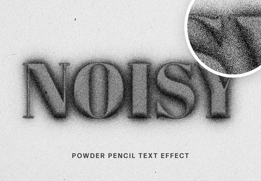 Powder Pencil Text Effect &ndash; Sketching Typography for Logo, Poster & Branding (PSD)