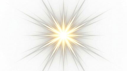 Fototapeta premium Bright Starburst Light Effect with Radiant Rays.