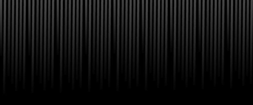 Sleek black background with vertical stripes. The black background , enhancing its modern, elegant black style. Digital background vector.