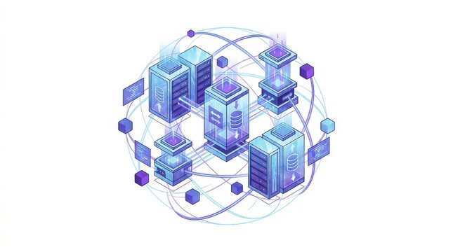 Synchronizing decentralized server databases across global cloud computing networks