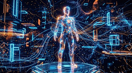Fototapeta premium abstract futuristic background