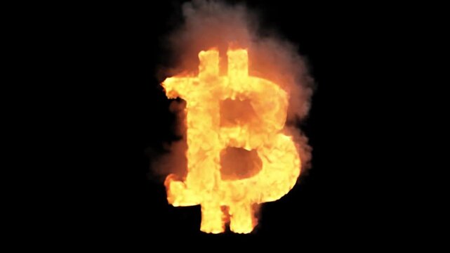 Bitcoin Fire animation