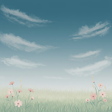Nature, grass background, landscape