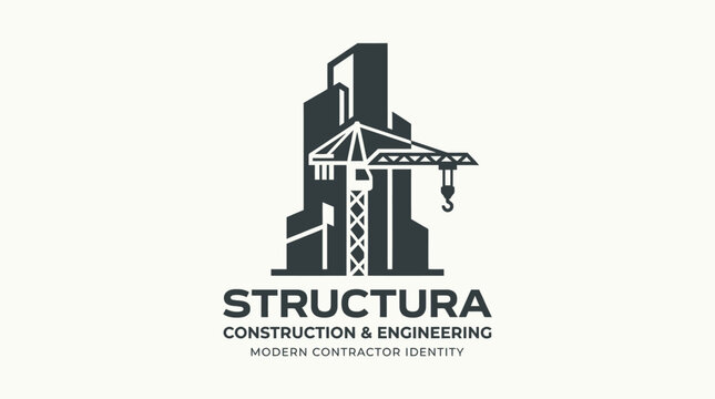 Construction Engineering Company Logo.