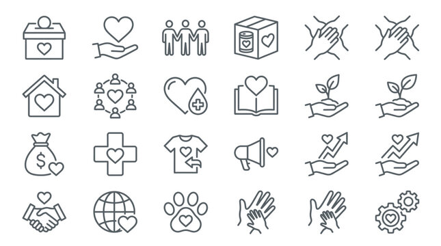 Medical Health Care Symbols Icons.