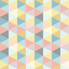 Fototapeta premium Pastel Geometric Triangle Pattern