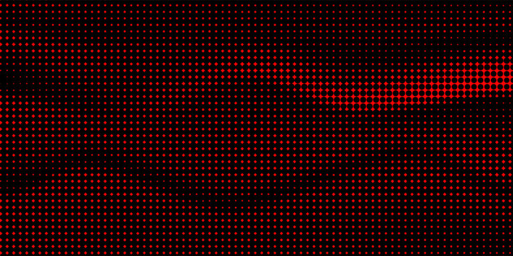 Abstract grid type background from glowing, flickering glitter dots. Mesh of circles.