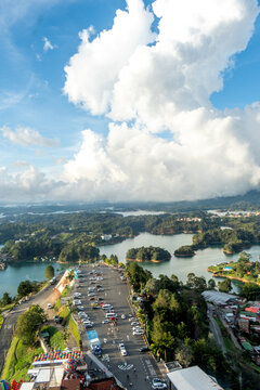 the incredible views of Guatape in Colombia