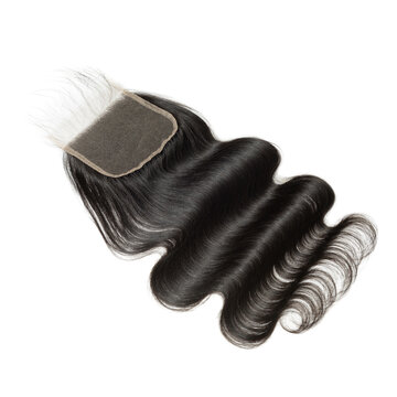 body wavy black human hair weaves extensions lace closure	
