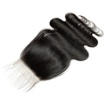 body wavy black human hair weaves extensions lace closure	
