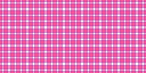 Naklejka premium Seamless pink and purple plaid pattern. Gingham checkered geometric background for textiles, wrapping paper, or digital design.