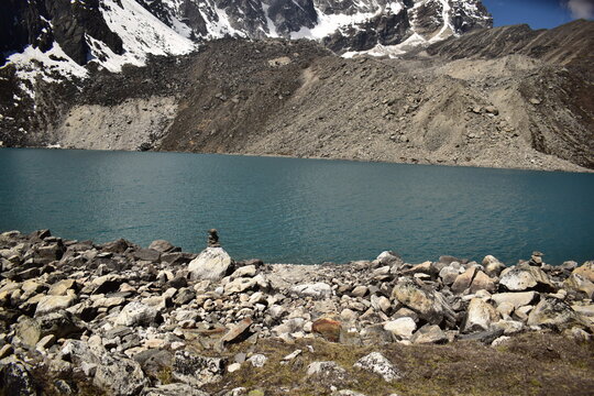 Gokyo Lake in Everest Region Nepal Himalayas