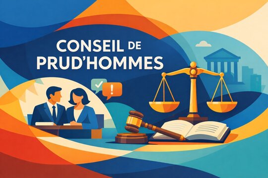 Visuel illustrant le conseil de prud'hommes