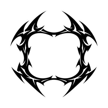 PNG Abstract tribal tattoo design