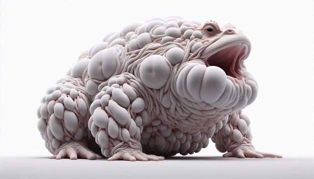 An AI generate big toad