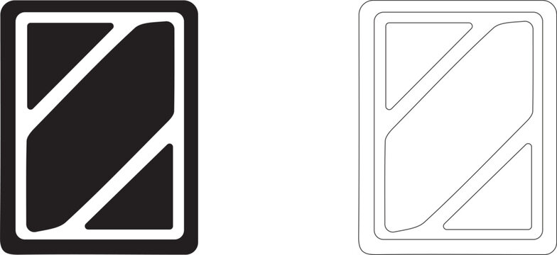Room window icon, glass frame symbol, glazing, daylight, house interior, architecture and ventilation.