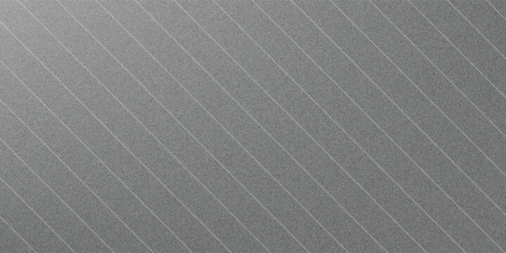 Abstract gray textured background with fine grainy noise and thin white parallel diagonal lines. Modern minimalist elegant geometric backdrop.