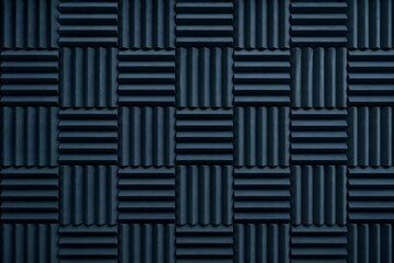 Fototapeta premium Blue Acoustic Foam Wall Texture