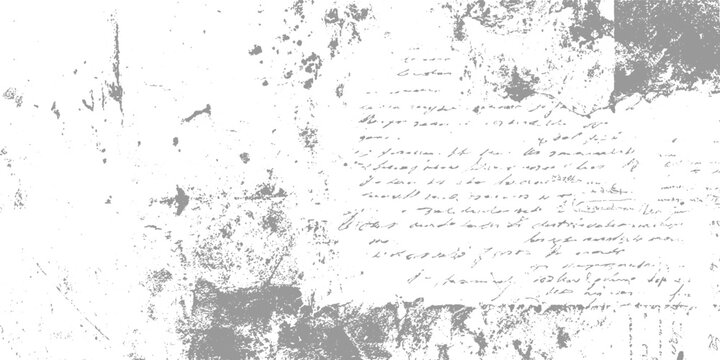 Aged distressed paper with faded handwritten script and ink splatters vintage grunge