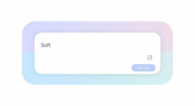 Software dialog box interface with soft gradient background