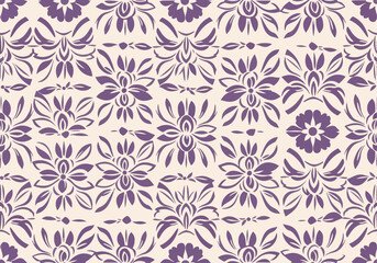Fototapeta premium Elegant royal damask wallpaper design with intricate floral ornaments and timeless decorative background