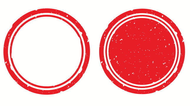 Red Rubber Stamp Icons For Approval Concepts