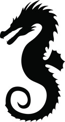 Fototapeta premium silhouette dragonsea