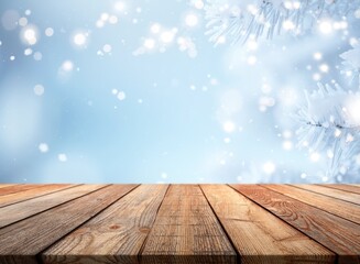Obraz premium Natural snow white particles in dark night