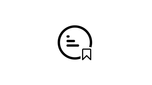 Minimal circular arrow icon showing a small refresh symbol animation isolated on white background