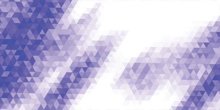 Futuristic triangular mesh pattern on clean white surface background illustration