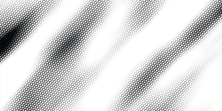 Retro risograph dither pattern with geometric micro triangles for brutalist poster graphic illustration