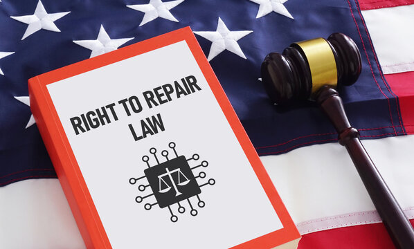 Right to repair law and electronics legislation concept, consumer rights, sustainable technology, device maintenance policy, electronic waste reduction, repairability standards and digital freedom