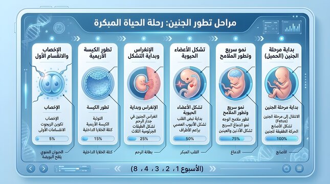 Fetal development stages illustration early pregnancy journey visual guide