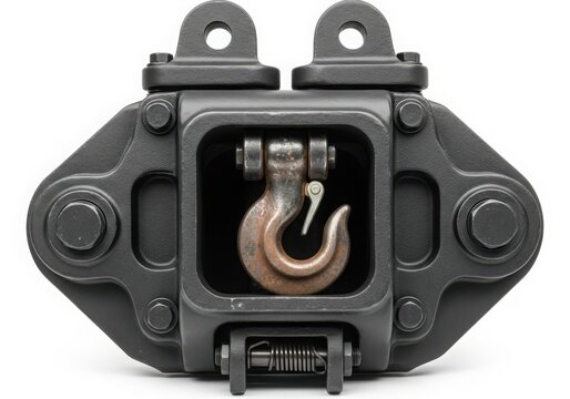 Heavy duty shackle attached to metal hook