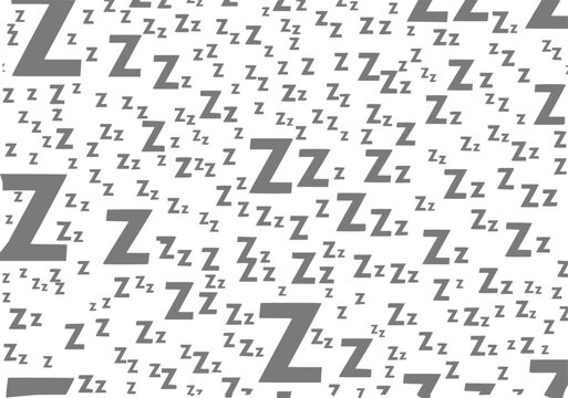 A pattern of zs representing sleep and rest