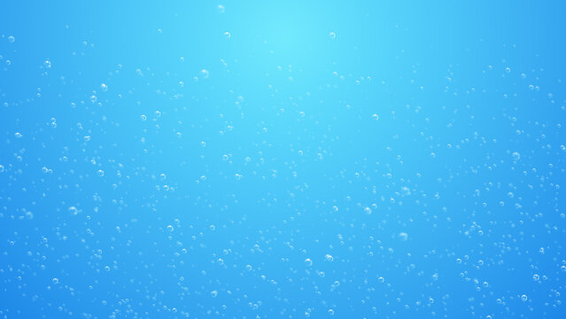 blue water bubbles ocean and sea underwater, fresh and cool summer travel social media background