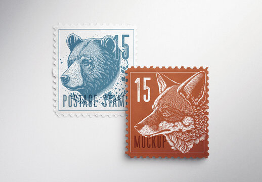 Postage Stamp Mockup