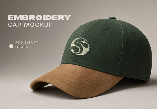 Embroidery Cap Mockup