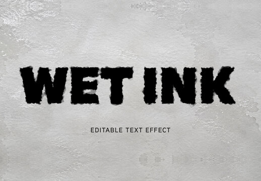 Wet Ink Text Effect